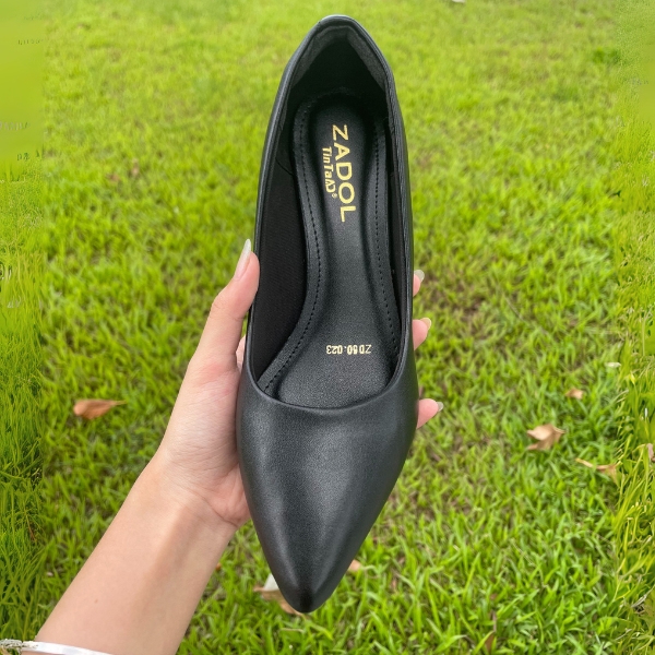 Giày Cao Gót Mũi Nhọn Gót Trụ Sang Trọng - Ảnh 8