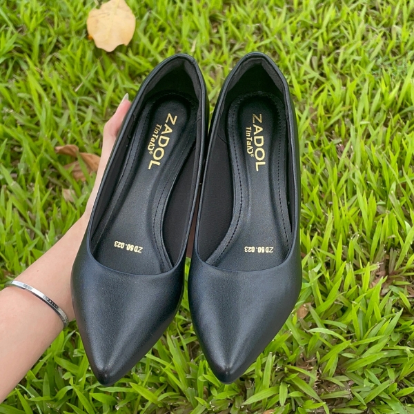 Giày Cao Gót Mũi Nhọn Gót Trụ Sang Trọng - Ảnh 9